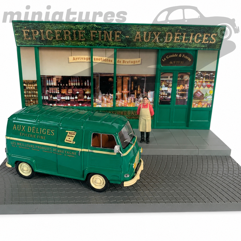 RENAULT ESTAFETTE "AUX DÉLICES", (VERT) - 1/43ème sous blister