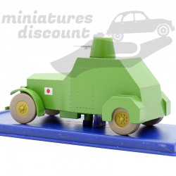 L'AUTOMITRAILLEUSE BLINDÉE JAPONAISE TINTIN (VERT) - 1/43ème en boite