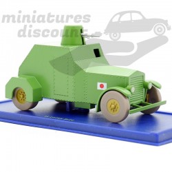 L'AUTOMITRAILLEUSE BLINDÉE JAPONAISE TINTIN (VERT) - 1/43ème en boite