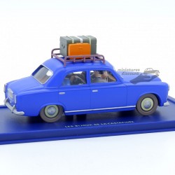 LA PEUGEOT 403, LE TAXI DE MOULINSART TINTIN (BLEU) - 1/43ème en boite