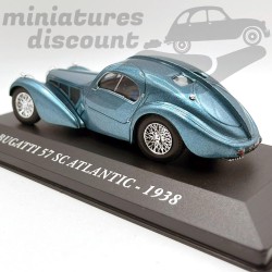 BUGATTI 57 SC ATLANTIC DE 1938 (BLEU) - 1/43ème en boite