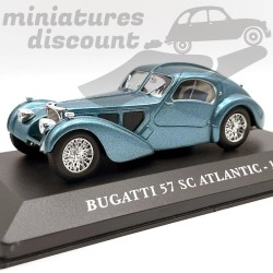 BUGATTI 57 SC ATLANTIC DE 1938 (BLEU) - 1/43ème en boite
