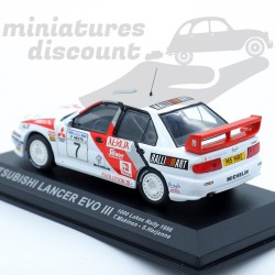 MITSUBISHI LANCER EVO III (BLANC) - 1/43ème en boite