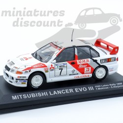 MITSUBISHI LANCER EVO III (BLANC) - 1/43ème en boite