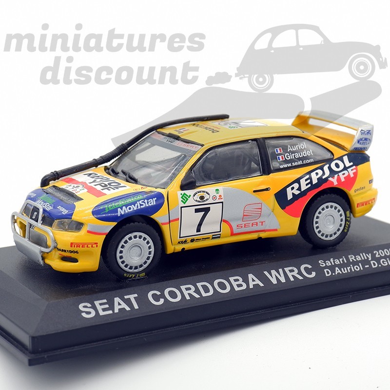 SEAT CORDOBA WRC (JAUNE) - 1/43ème en boite