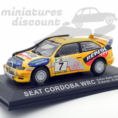 SEAT CORDOBA WRC (JAUNE) - 1/43ème en boite