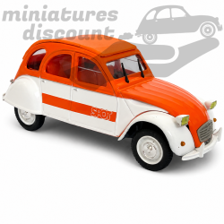 CITROËN 2CV "SPOT" (BLANC & ORANGE) - NOREV - 1/43ème sous blister