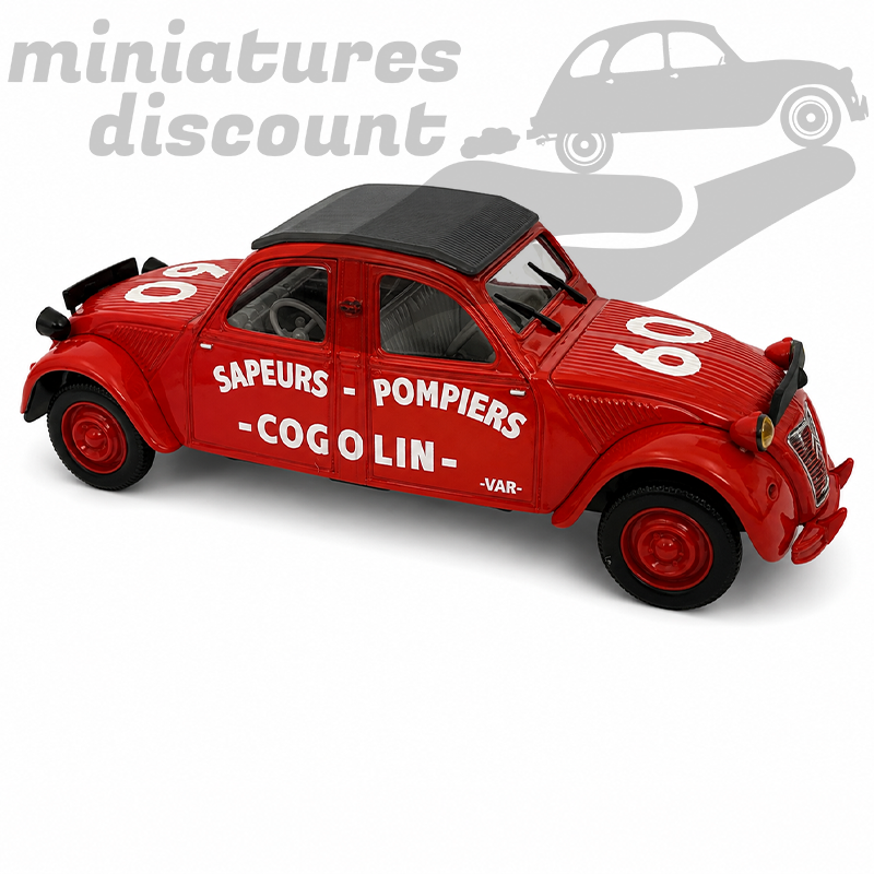 CITROËN 2CV POMPIERS (ROUGE) - NOREV - 1/43ème sous blister