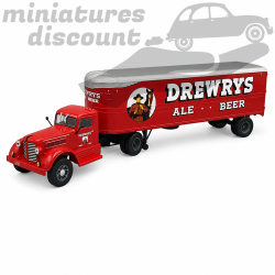 SEMI REMORQUE FEDERAL 45M DREWRYS" (ROUGE) - 1/43ème en boite