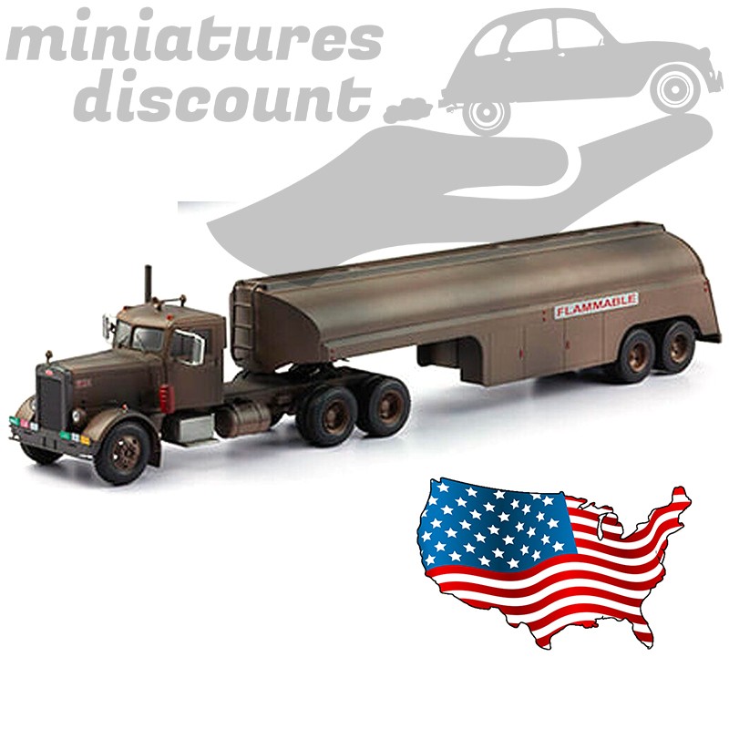 Rare - Semi remorque Peterbilt 281 du film DUEL -  Camion Citerne - 1/43ème en boite