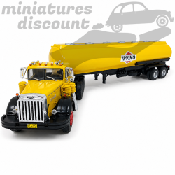 SEMI REMORQUE AUTOCAR 64 CITERNE "IRVING" (JAUNE) - IXO - 1/43ème en boite