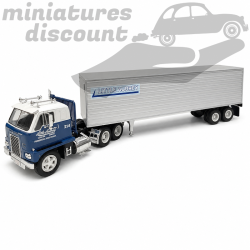 SEMI REMORQUE INTERNATIONAL DCOF 405 "LITTLE AUDREY" (BLEU) - IXO - 1/43ème en boite