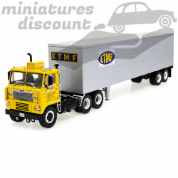 SEMI REMORQUE WHITE 7400 "ETMF" (JAUNE) - IXO - 1/43ème en boite