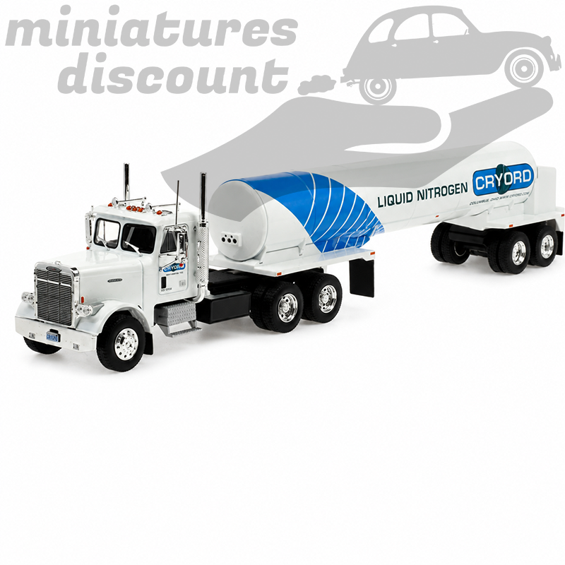 CAMION SEMI-REMORQUE FREIGHTLINER FLC 120 64T CITERNE "CRYORO" (BLANC) - 1/43ème en boite