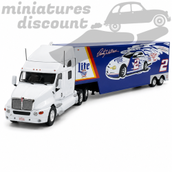 KENWORTH T2000 "NASCAR" SEMI REMORQUE (BLANC) - 1/43ème en boite