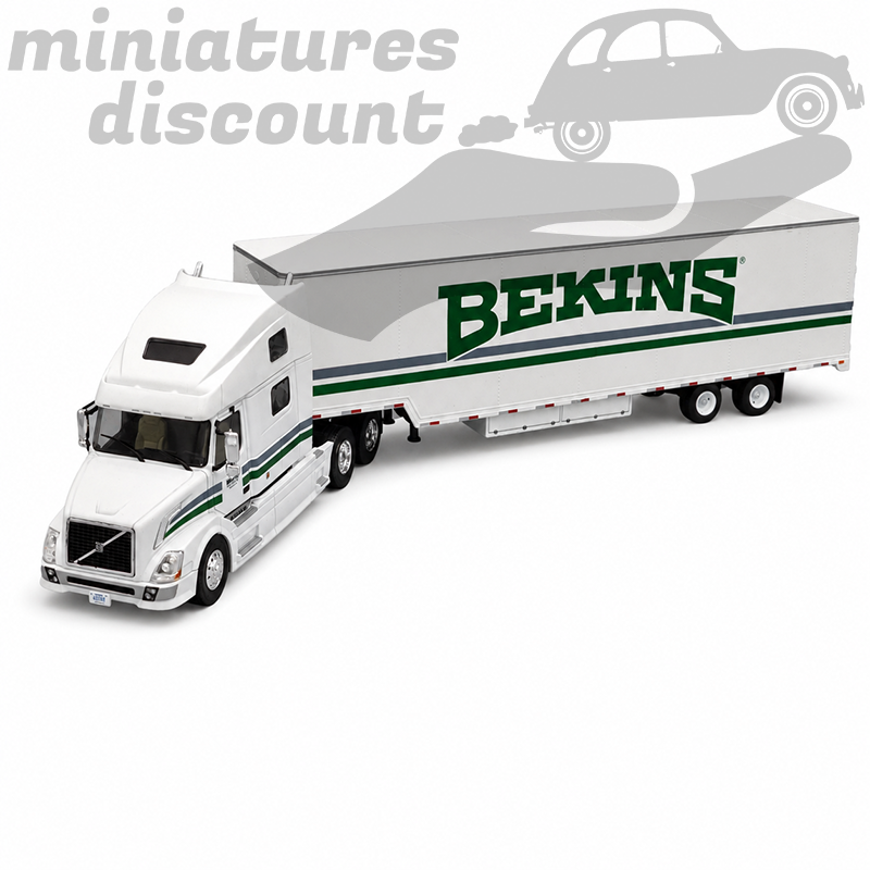 CAMION SEMI-REMORQUE VOLVO VNL 730 "BEKINS" 1/43ÈME EN BOITE (BLANC) - 1/43ème en boite