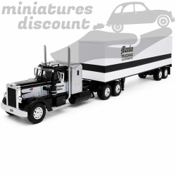 CAMION SEMI-REMORQUE PETERBILT 350 DE 1954 "MANKE TRUCKING" (NOIR) - 1/43ème en boite