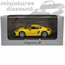 PORSCHE CAYMAN S (JAUNE) - 1/43ème en boite