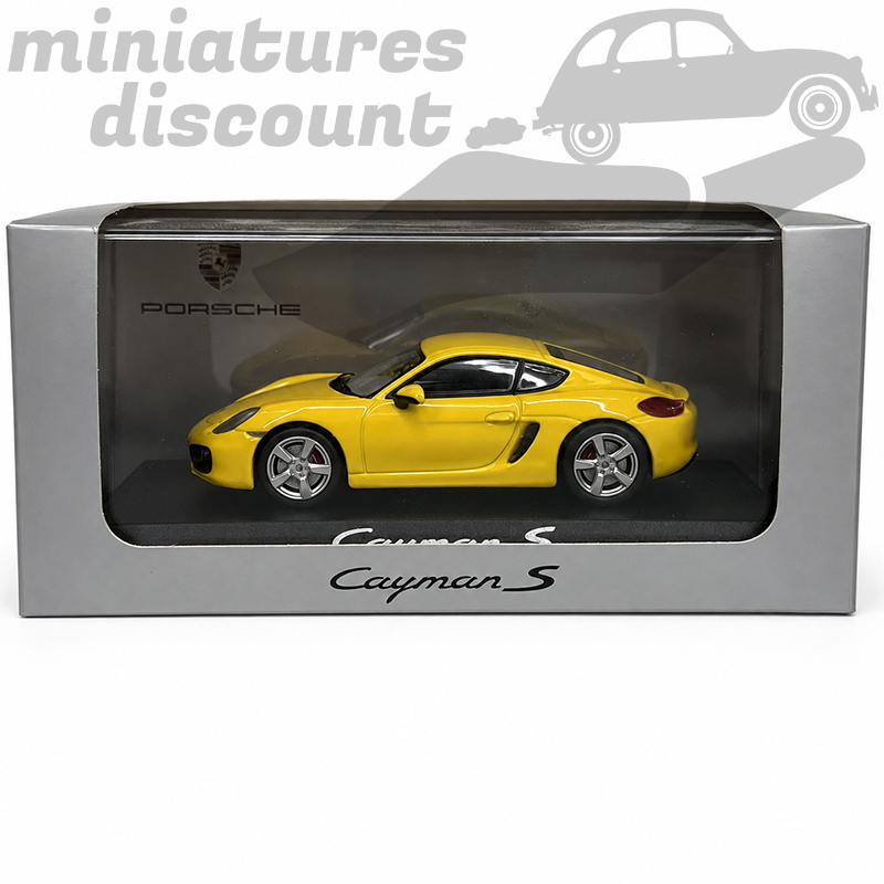 PORSCHE CAYMAN S (JAUNE) - 1/43ème en boite
