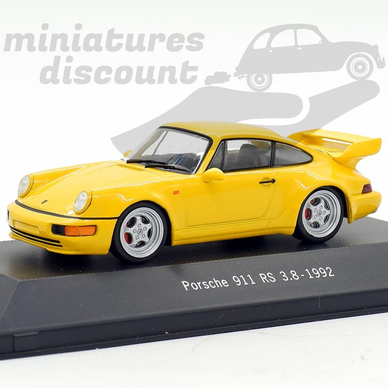 PORSCHE 911 RS 3.8 DE 1992 (JAUNE) - 1/43ème en boite