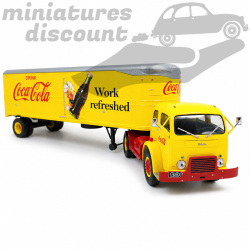 SEMI REMORQUE USA WHITE 3000 "COCA COLA" (JAUNE) - IXO - 1/43ème en boite