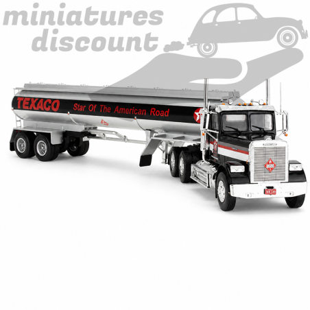 CAMION SEMI-REMORQUE FREIGHTLINER FLC 120 64T CITERNE "TEXACO" (NOIR) - 1/43ème en boite