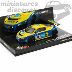 AUDI R8 LMS TEAM PHOENIX 24H DE NURBURGRING 2010 (JAUNE) - MINICHAMPS - 1/43ème en boite