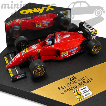 FERRARI 412 T2 "GERHARD BERGER" (ROUGE) - ONYX - 1/43ème en boite