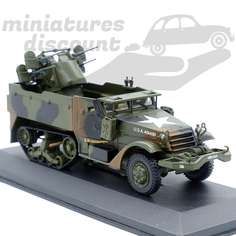 M16 MGMC 3ÈME DIVISION AACHEN ALLEMAGNE 1944 (VERT MILITAIRE) - 1/43ème en boite