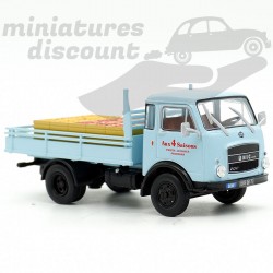 SIMCA UNIC 20C "AUX 4 SAISONS" AVEC DIORAMA ET FIGURINE (BLEU) - 1/43ème sous blister