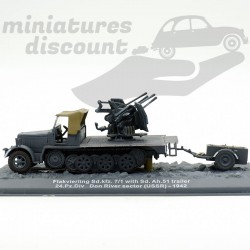 FLAKVIERLING SD.KFZ . 7/1 & SD.AH .51 (GRIS) - 1/72ème en boite