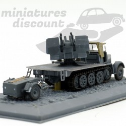 FLAKVIERLING SD.KFZ . 7/1 & SD.AH .51 (GRIS) - 1/72ème en boite