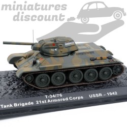 TANK T34/76 RUSSE (CAMOUFLAGE MILITAIRE) - 1/72ème en boite