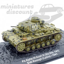 TANK PZ.KPFW III AUSF G (CAMOUFLAGE MILITAIRE) - 1/72ème en boite