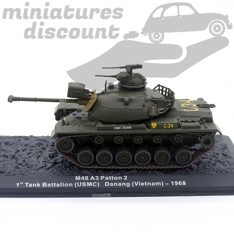 M48 A3 Patton 2 - Danang Vietnam en 1968 - 1/72ème en boite