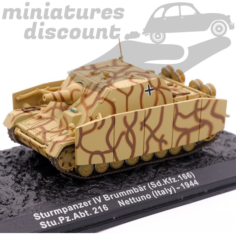 TANK STURMPANZER IV BRUMMBÄR (CAMOUFLAGE SABLE) - 1/72ème en boite