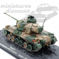 TANK TYPE 61 (CAMOUFLAGE MILITAIRE) - 1/72ème en boite