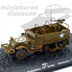 VÉHICULE MILITAIRE M21 (VERT-MARRON) - 1/43ème en boite