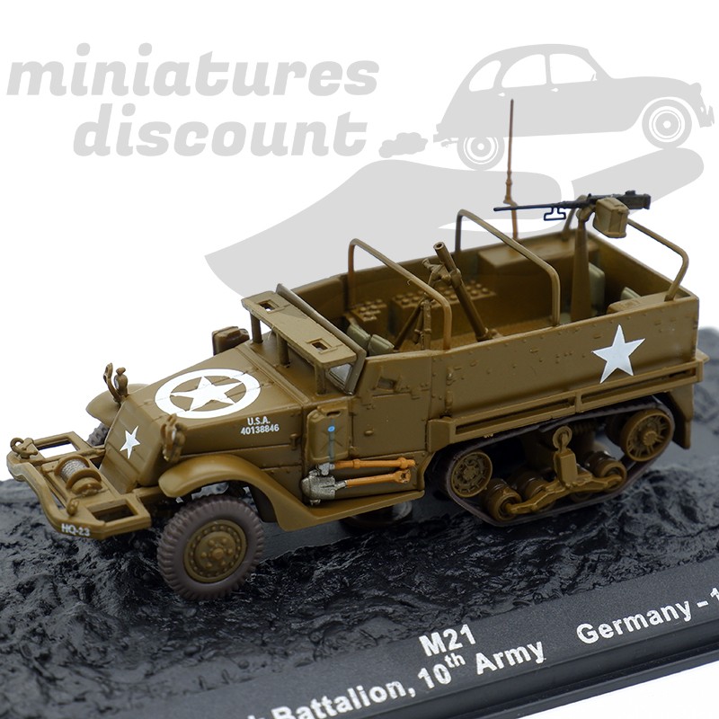 VÉHICULE MILITAIRE M21 (VERT-MARRON) - 1/72ème en boite