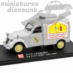 CITROËN 2CV " EDF, 220 VOLTS" (GRIS CLAIR) - 1/43ème sous blister