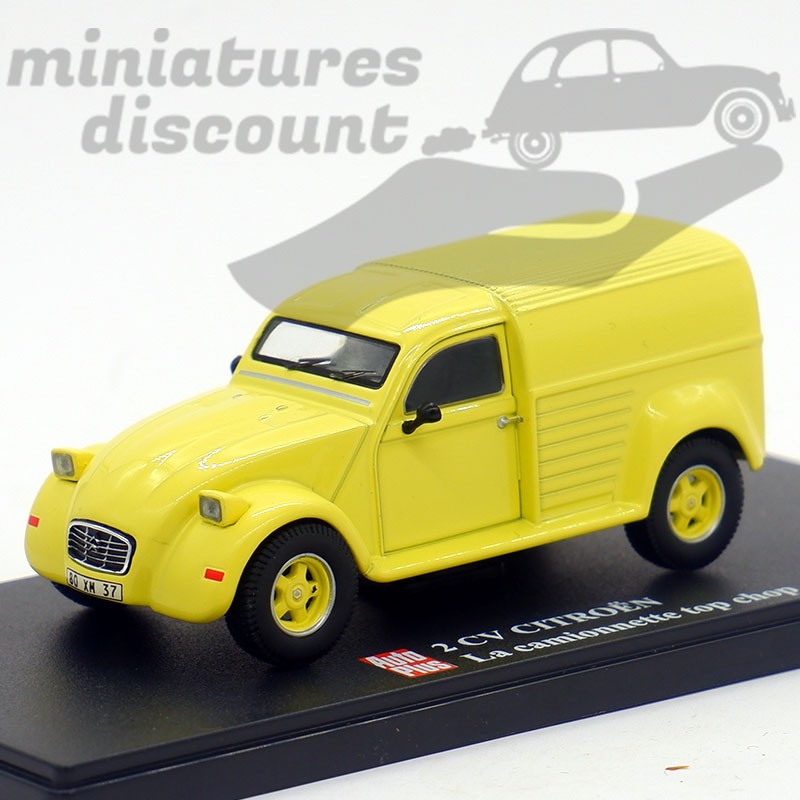 CITROËN 2CV CAMIONNETTE "TOP CHOP" (JAUNE) - 1/43ème sous blister