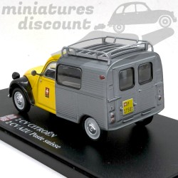 Citroën 2CV AZU (Jaune et Grise) "Poste Suisse" - 1/43ème en blister