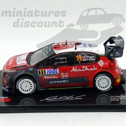 Citroën C3 WRC 2018 - Sébastien Loeb - 1/43ème en boite