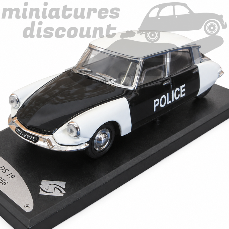 Citroën DS 19 Police (Pie) - Solido - 1/43ème en boite