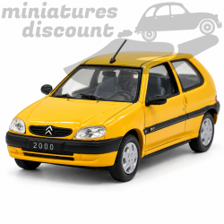 Citroën Saxo Jaune - 2000 - 1/43ème en blister