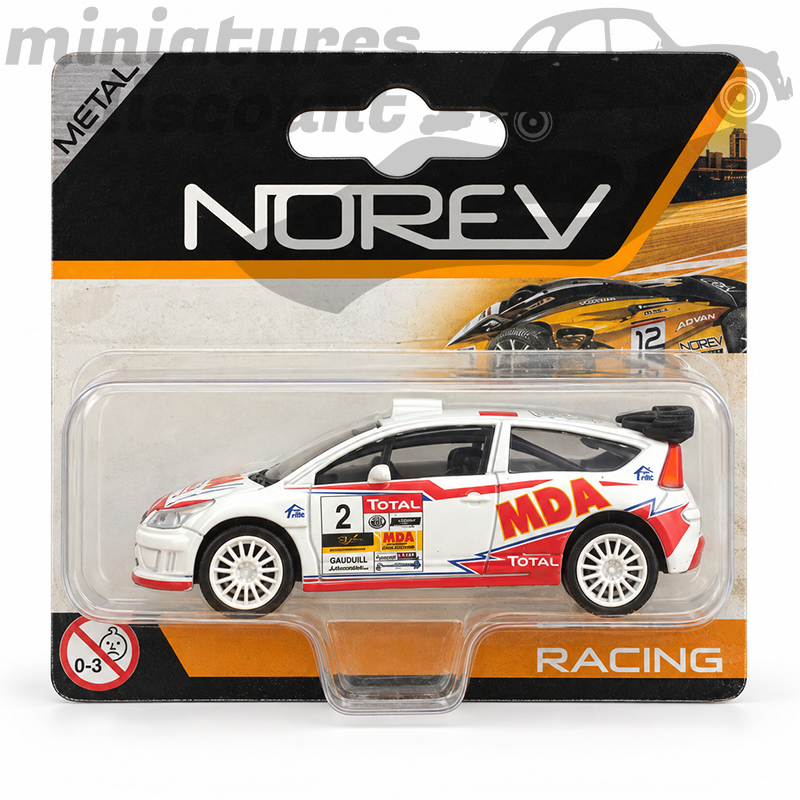Citroën C4 WRC "MDA" (Blanche) - Norev - 1/64ème sous blister
