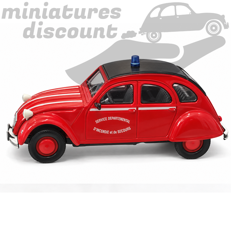 Citroën 2cv "Pompiers" (rouge) - Mondo Motors - 1/43ème En boite