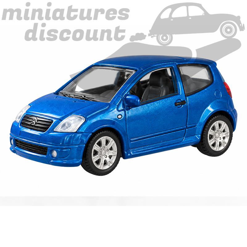 Citroën C2 (Bleu) - Welly - 1/36ème en boite
