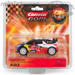 "Electric Slot Car" - Citroën DS3 Total World Rally Team 2011 - Sébastien Loeb - Carrera GO ! - 1/43ème en boite