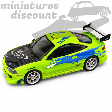 MITSUBISHI Eclipse (vert) - FAST AND FURIOUS - 1/43ème en boite